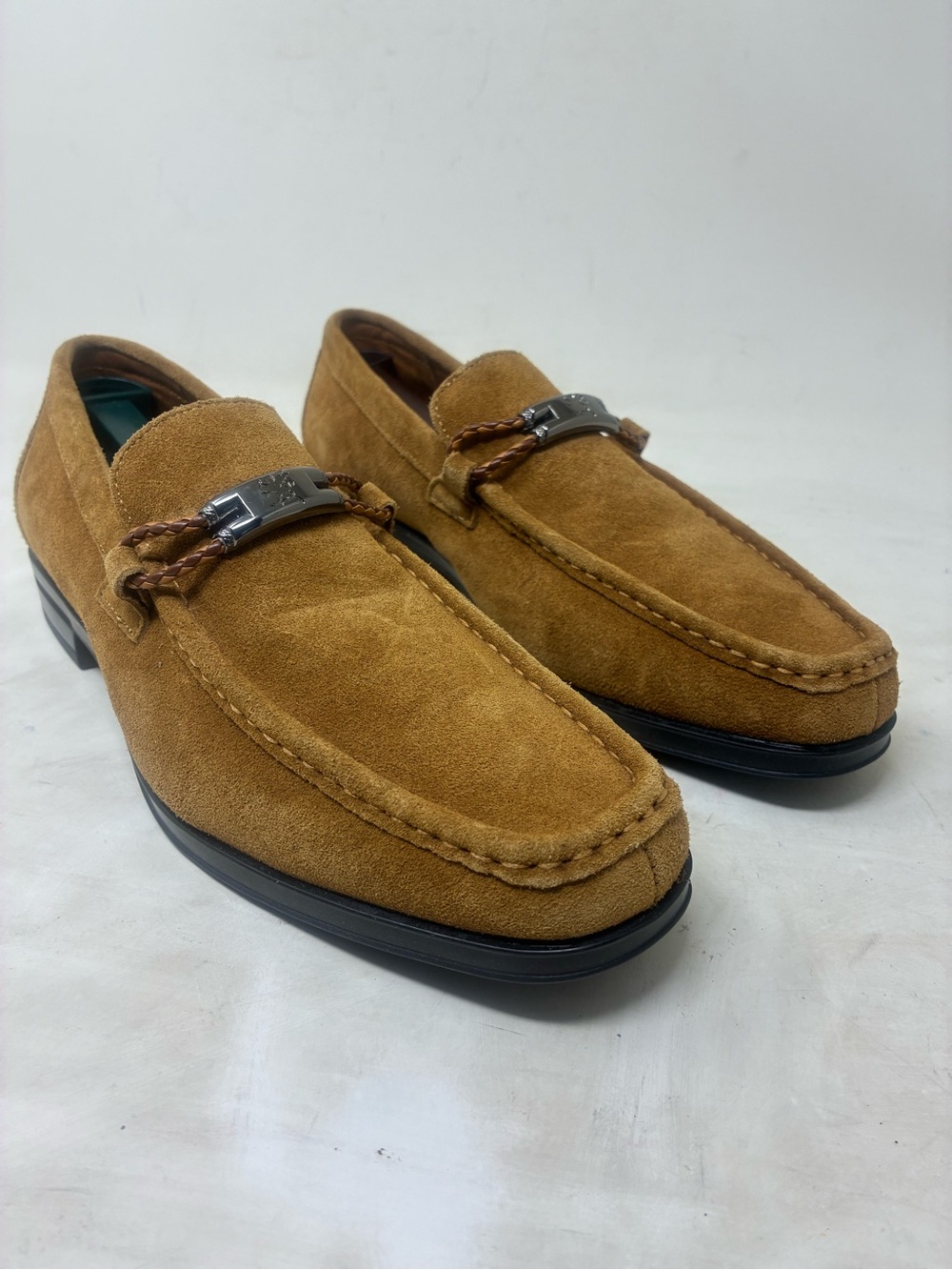 Stacy Adams Men's Suede Slip-On Loafers in Tan